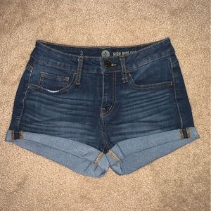 SO high rise denim shorts (size 3)